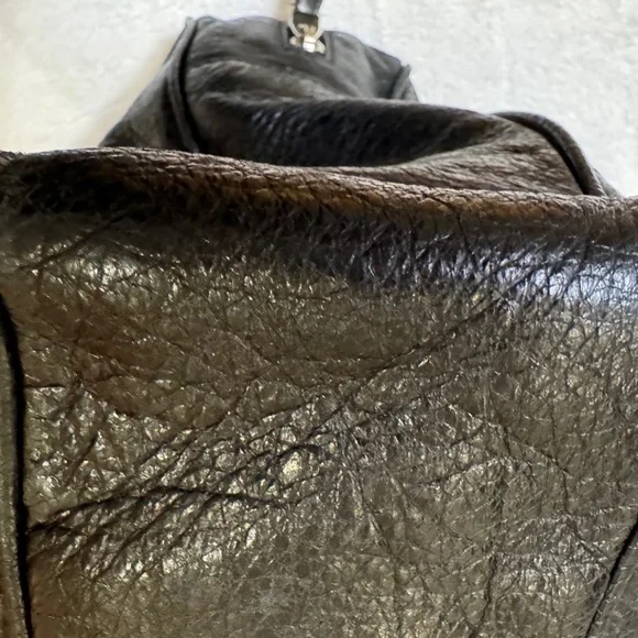 BALENCIAGA BLACK LAMBSKIN LEATHER - UNISEX WORK BAG - Picture 5 of 16